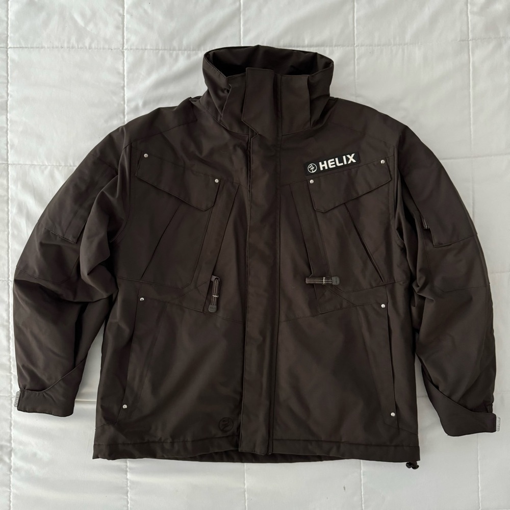 HELIX SNOWBOARDWEAR
COAT JACKET Unisex Kids Size 10 | Brown | No Hood | Like New